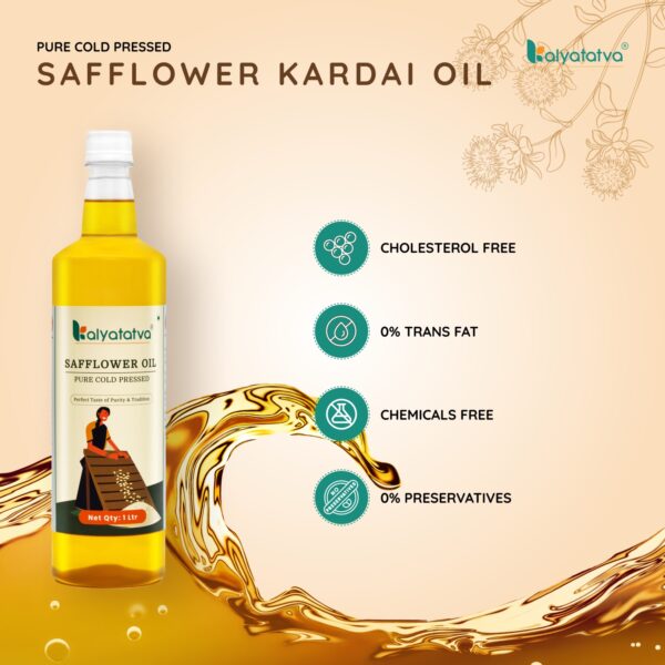 Organic Safflower Kardai Oil 1L