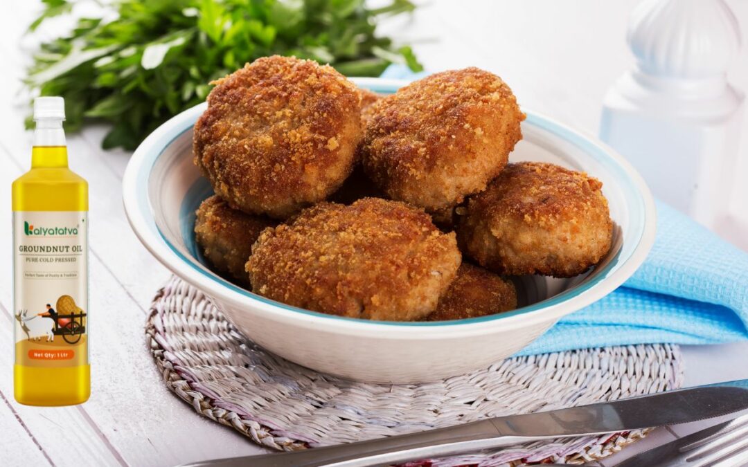How to Make Lal Saag Cutlets with Cold Pressed Groundnut Oil